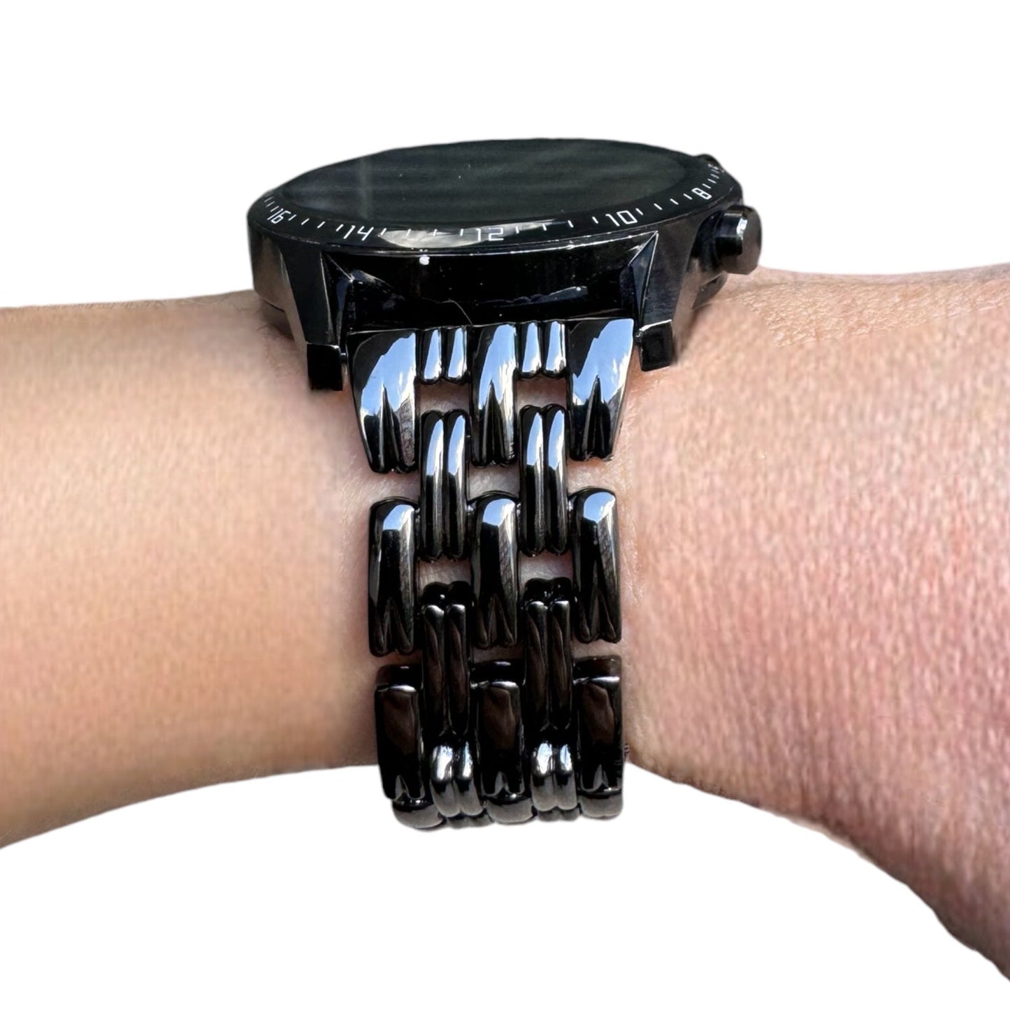 BAMBOO BLACK ÇELİK KAYIŞ (22mm Uyumlu)