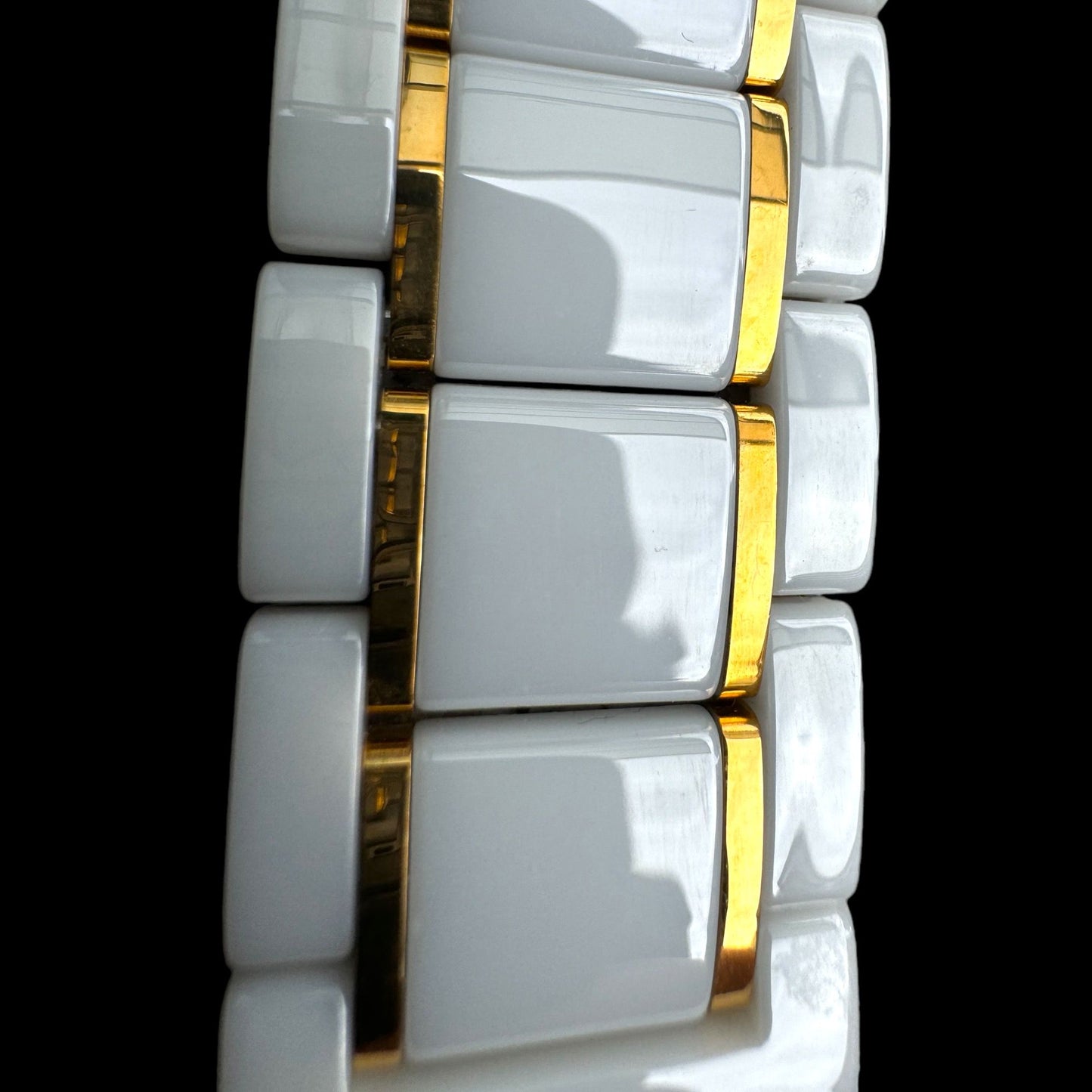 WHITE GOLD MICA ÇELİK KAYIŞ (22mm Uyumlu)