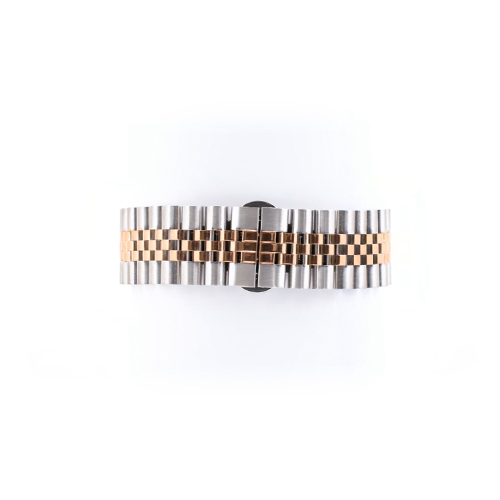 ROSE GOLD & SILVER STEEL ÇELİK KAYIŞ (22mm Uyumlu)