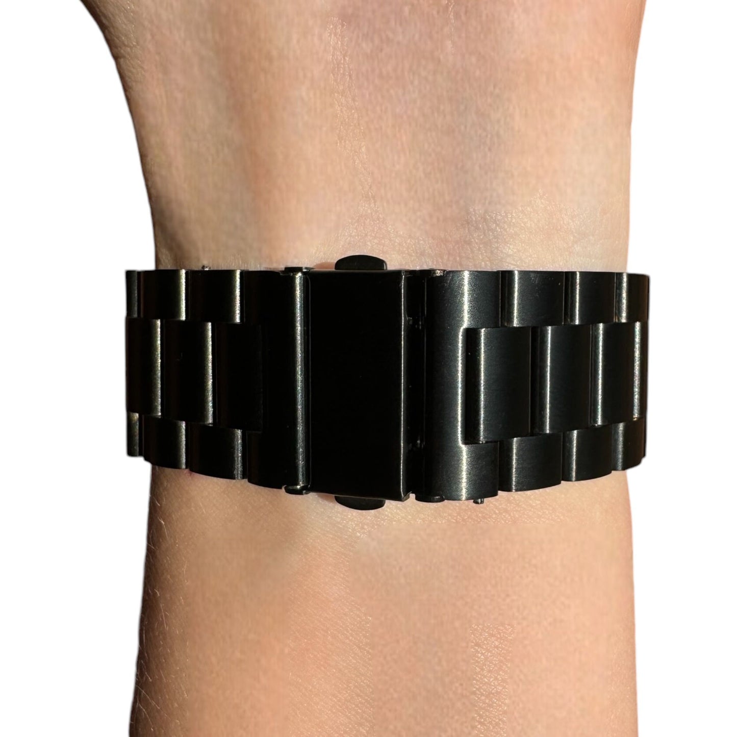 ZETA BLACK ÇELİK KAYIŞ (22mm Uyumlu)