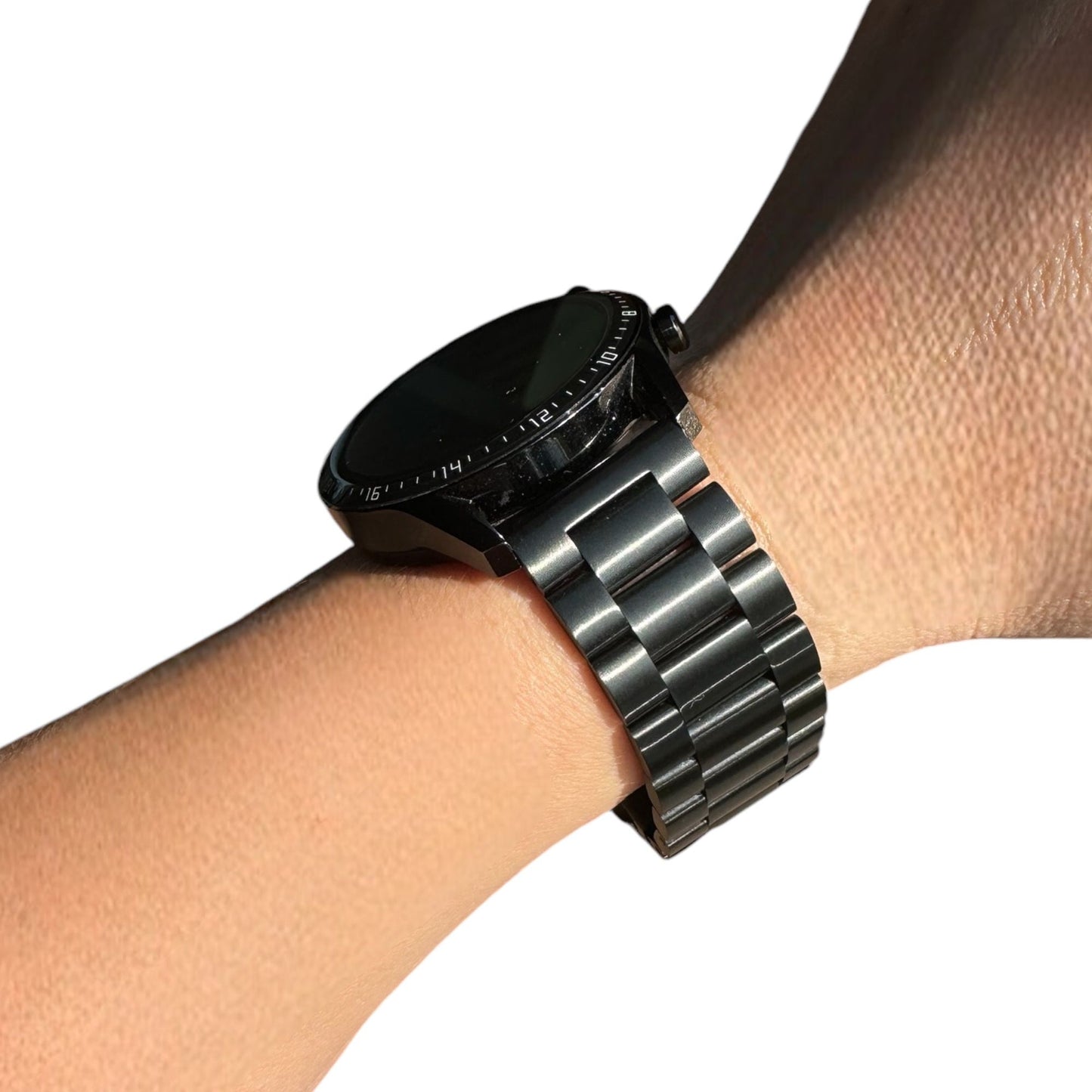 ZETA BLACK ÇELİK KAYIŞ (22mm Uyumlu)