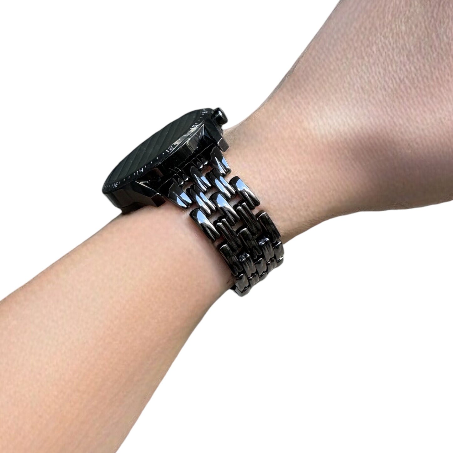 BAMBOO BLACK ÇELİK KAYIŞ (22mm Uyumlu)