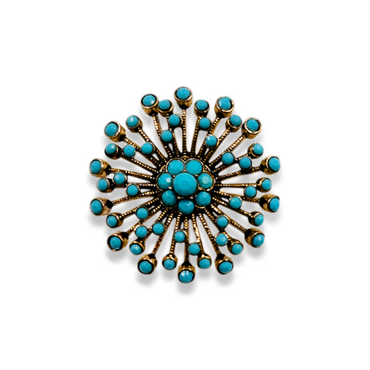 TURQUOİSE FLOWER RING