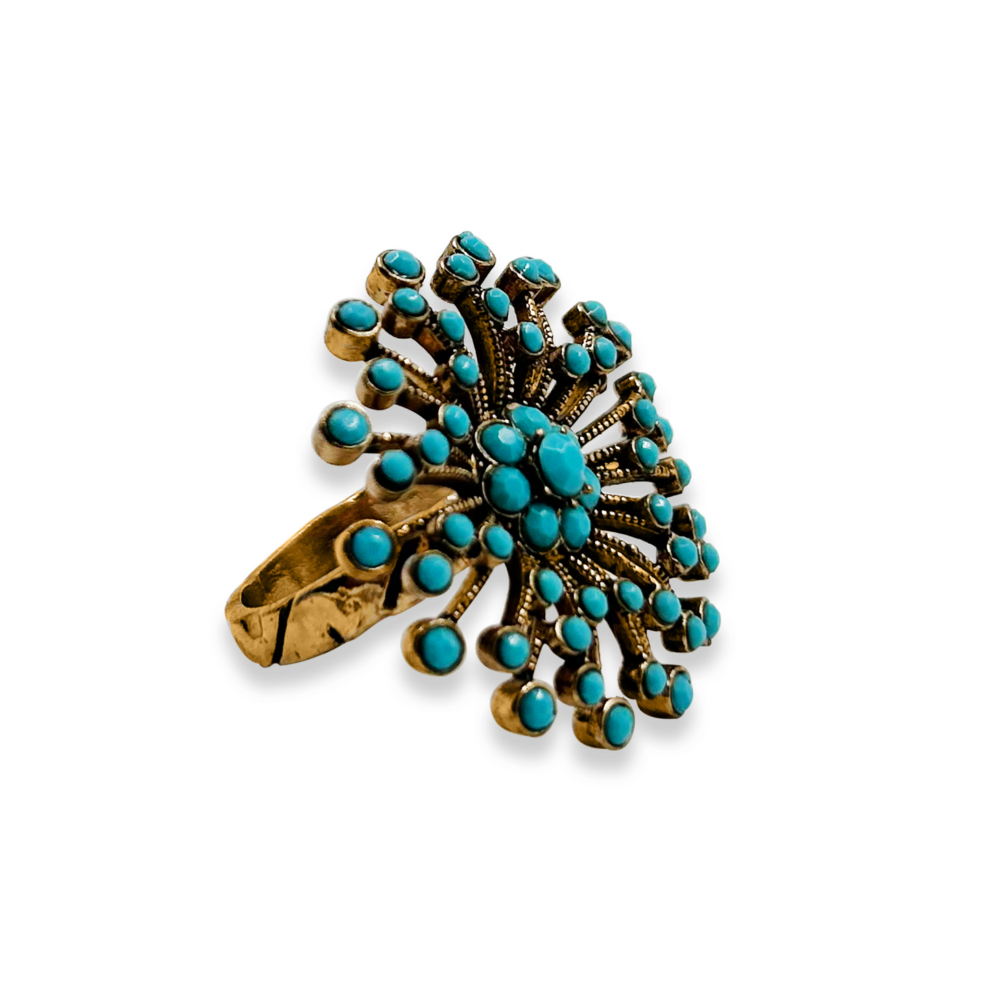 TURQUOİSE FLOWER RING