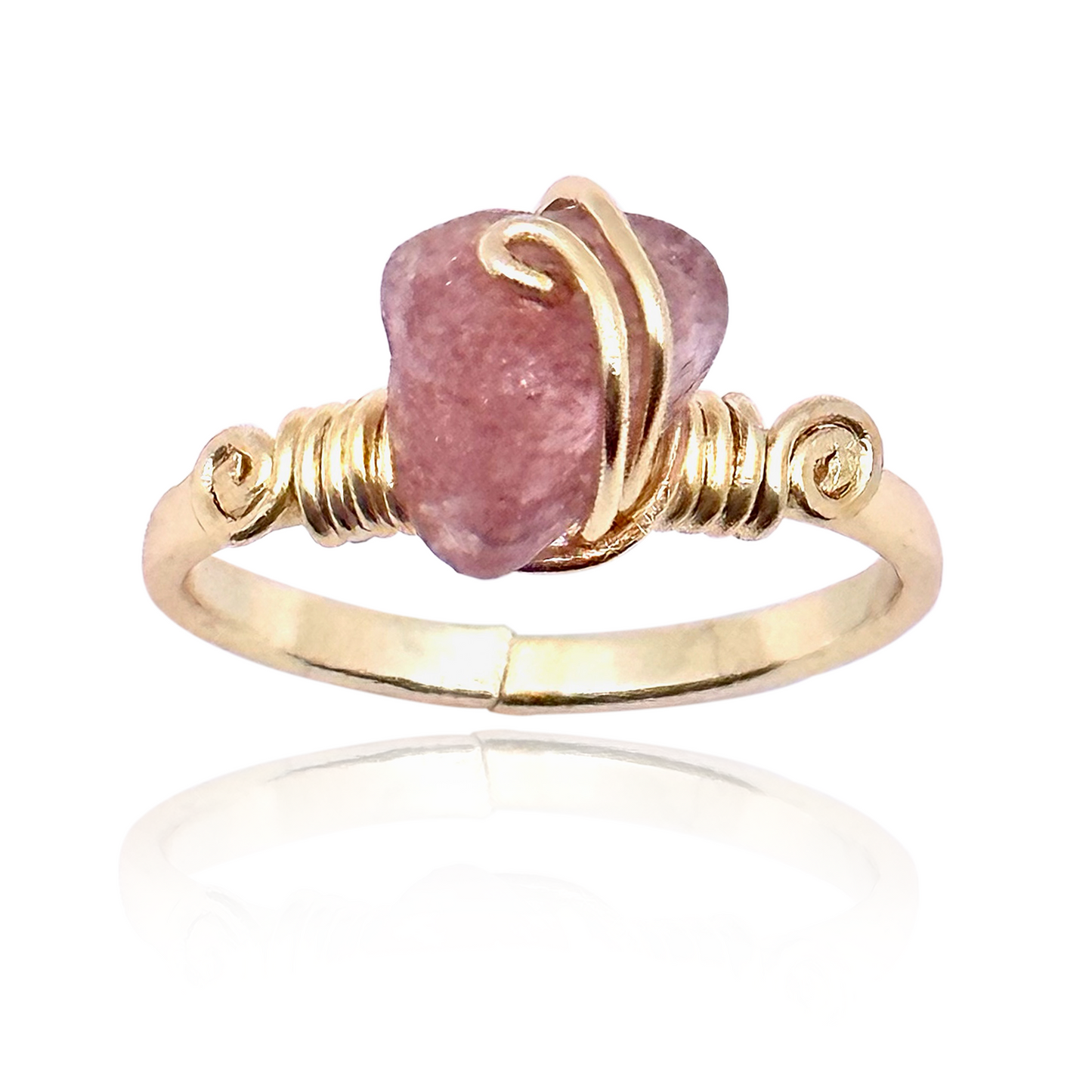 STRAWBERRY QUARTZ RING (Çilek Kuvars)