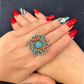 TURQUOİSE FLOWER RING