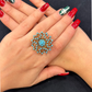 TURQUOİSE FLOWER RING