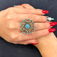 TURQUOİSE FLOWER RING