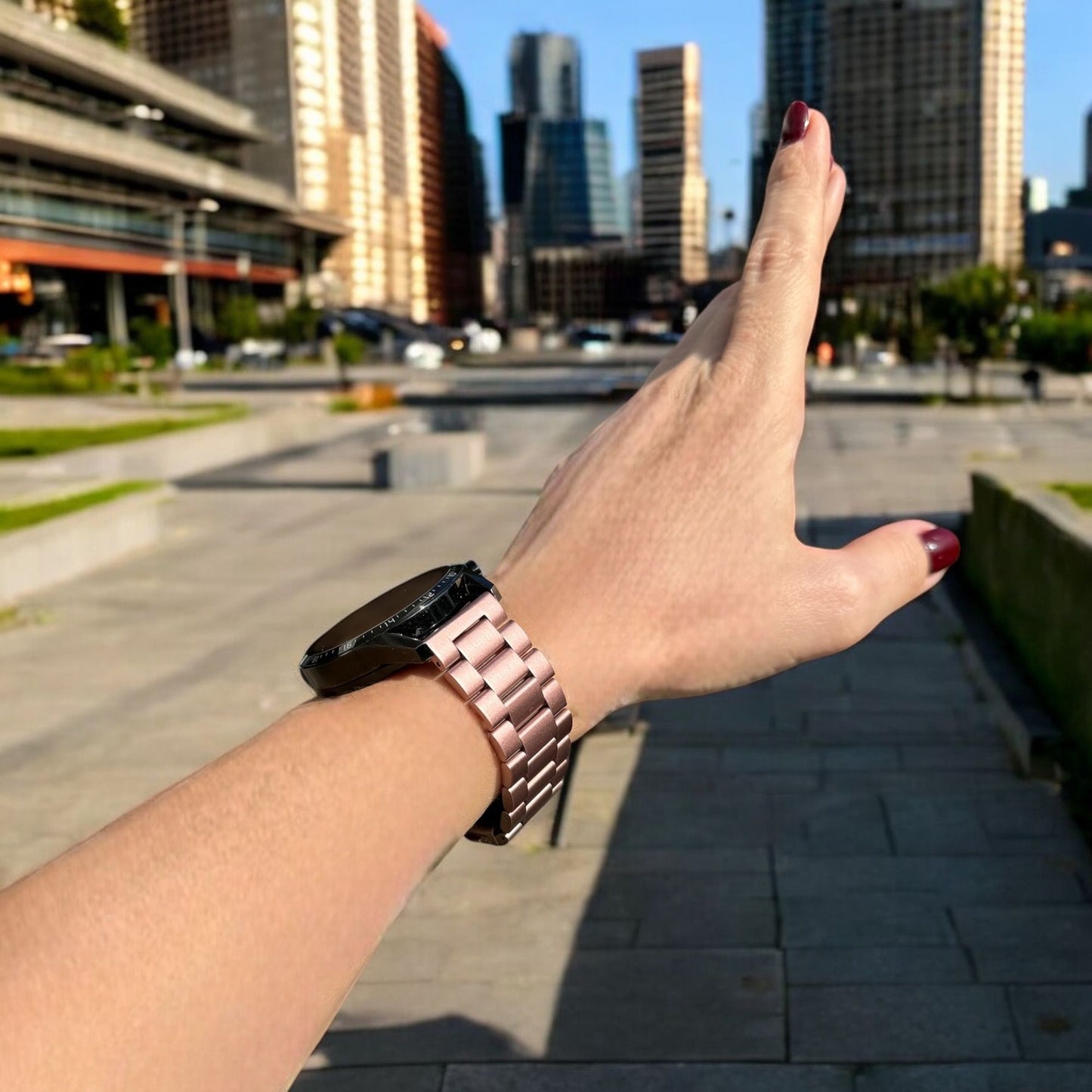 ZETA ROSE ÇELİK KAYIŞ (22mm Uyumlu)