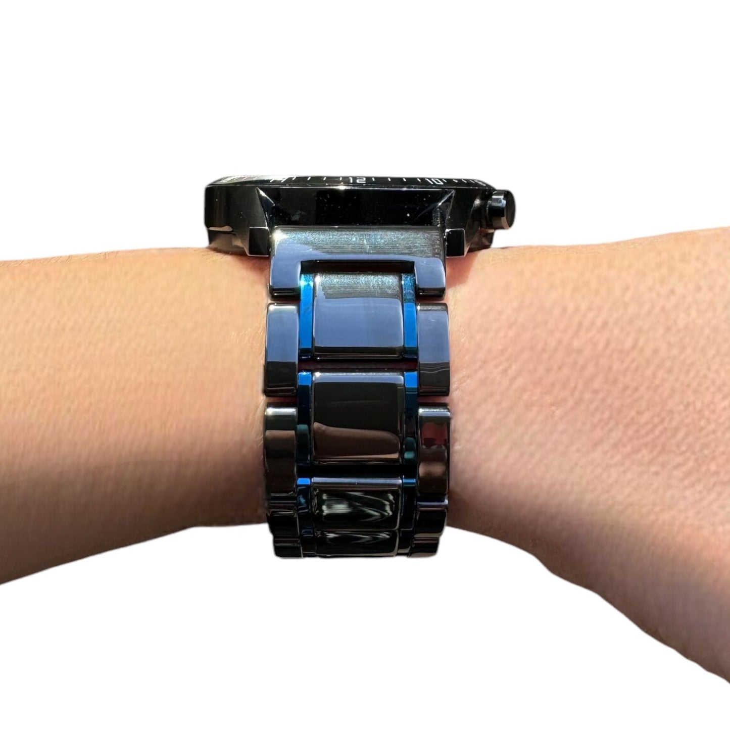 BLACK BLUE MICA ÇELİK KAYIŞ (22mm Uyumlu)