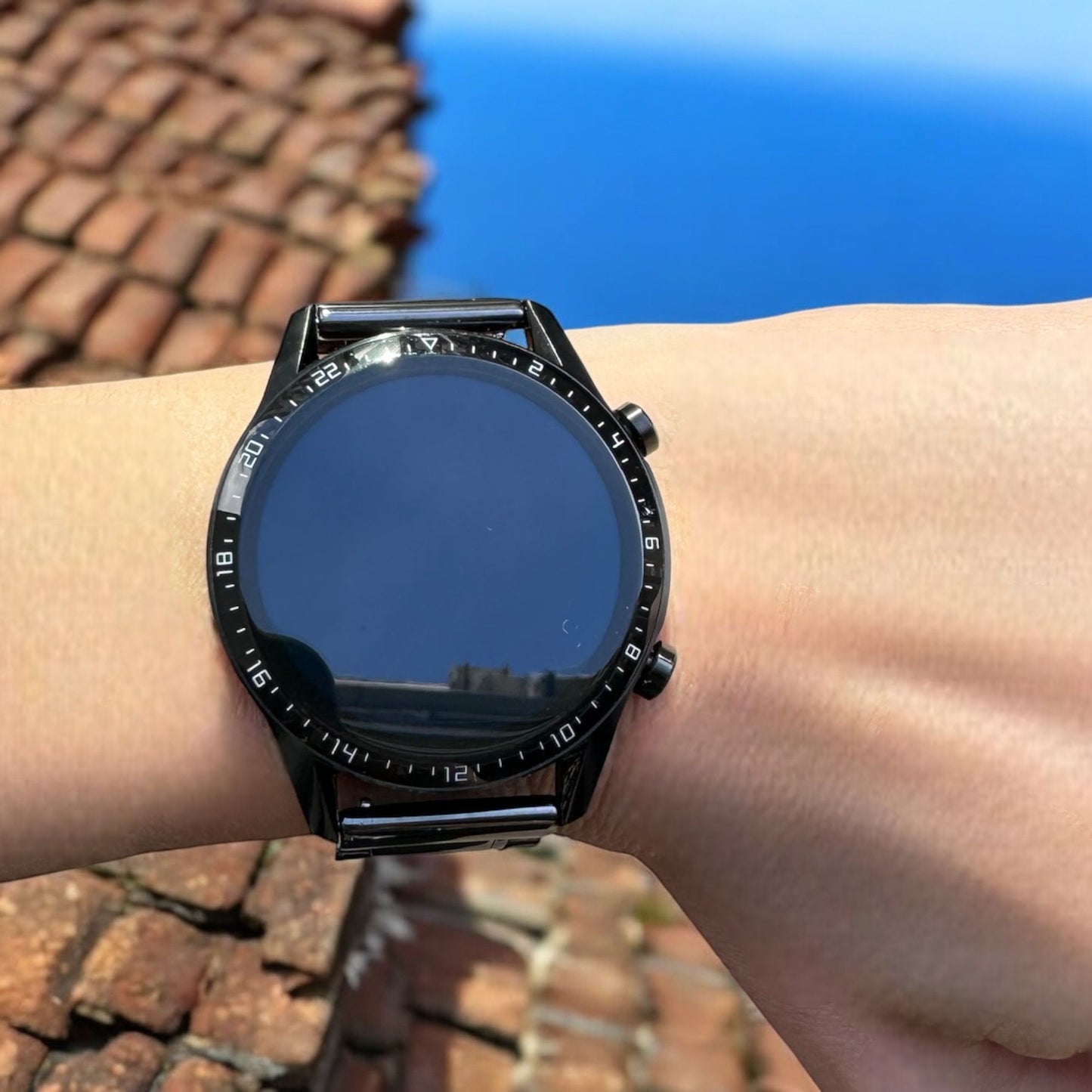 BLACK BLUE MICA ÇELİK KAYIŞ (22mm Uyumlu)