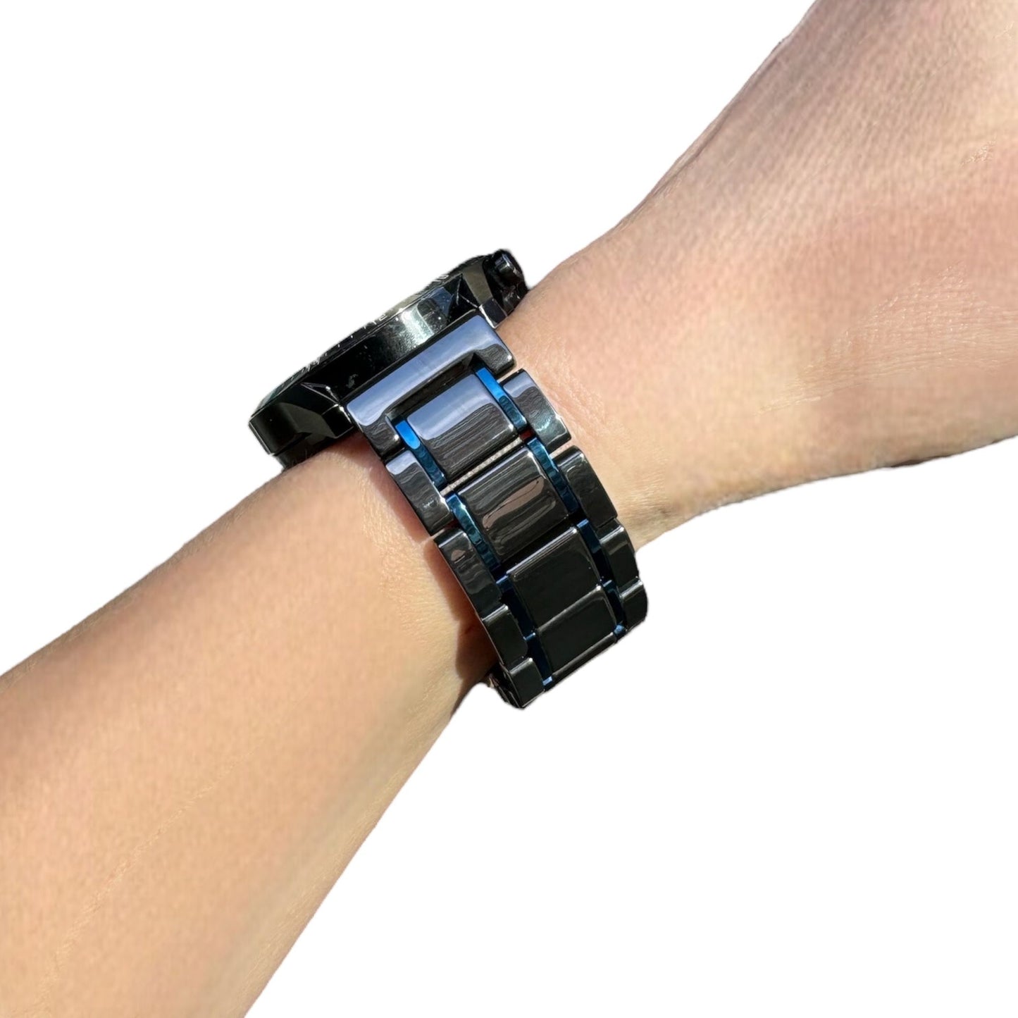 BLACK BLUE MICA ÇELİK KAYIŞ (22mm Uyumlu)
