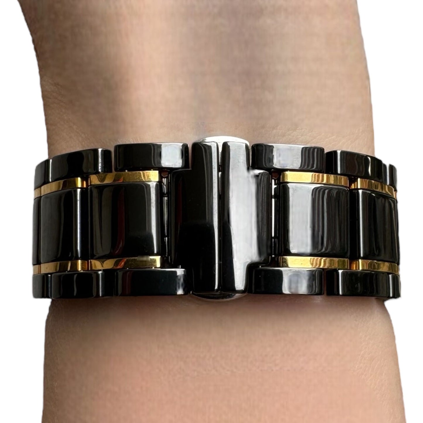 BLACK GOLD MICA ÇELİK KAYIŞ (22mm Uyumlu)