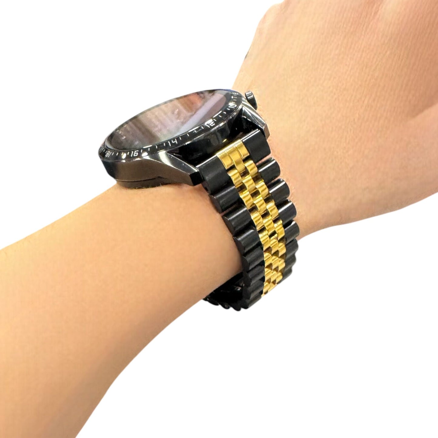 BLACK GOLD STEEL ÇELİK KAYIŞ (22mm Uyumlu)