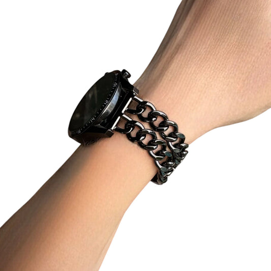 METALLICA BLACK ÇELİK KAYIŞ (22mm Uyumlu)