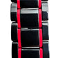 BLACK RED MICA ÇELİK KAYIŞ (22mm Uyumlu)