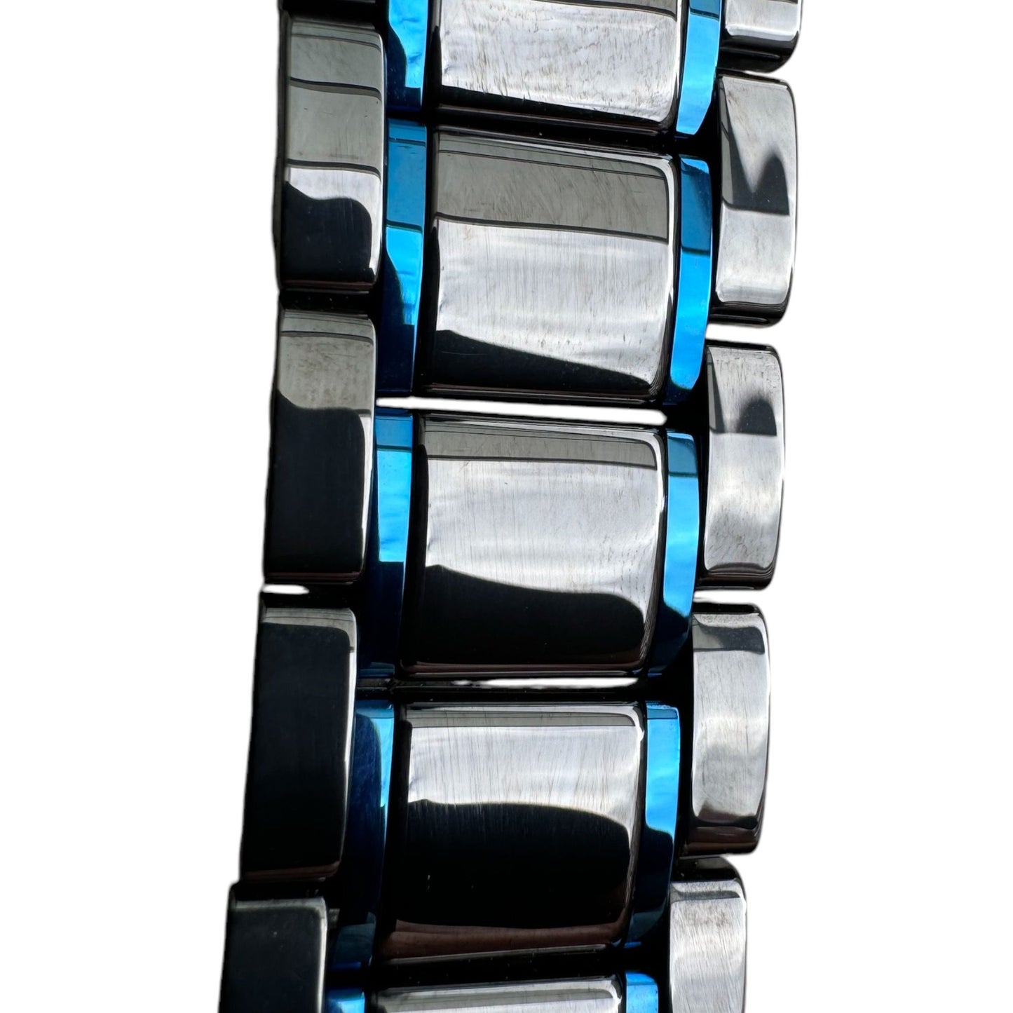 BLACK BLUE MICA ÇELİK KAYIŞ (22mm Uyumlu)