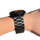 ZETA BLACK ÇELİK KAYIŞ (22mm Uyumlu)