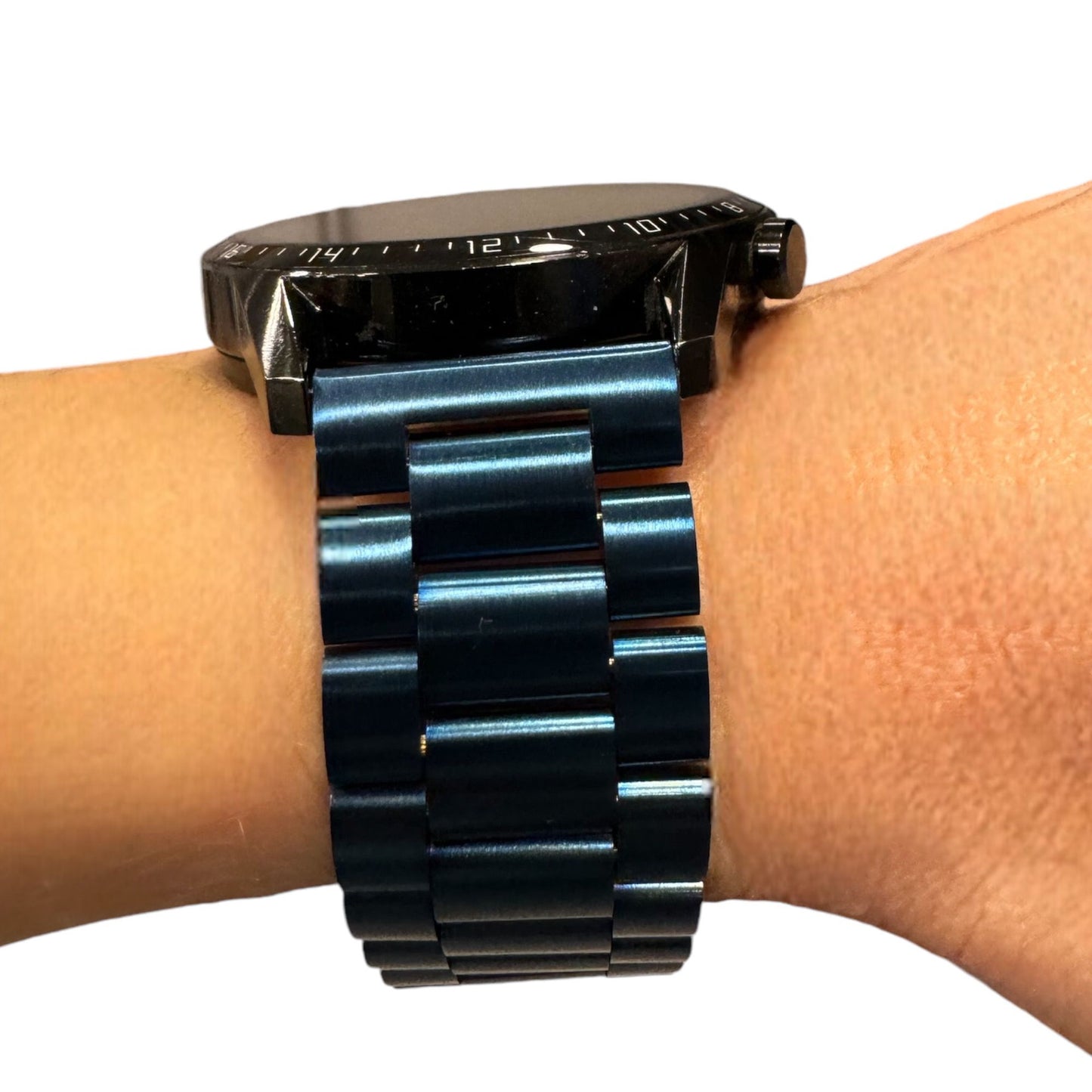 ZETA BLUE ÇELİK KAYIŞ (22mm Uyumlu)