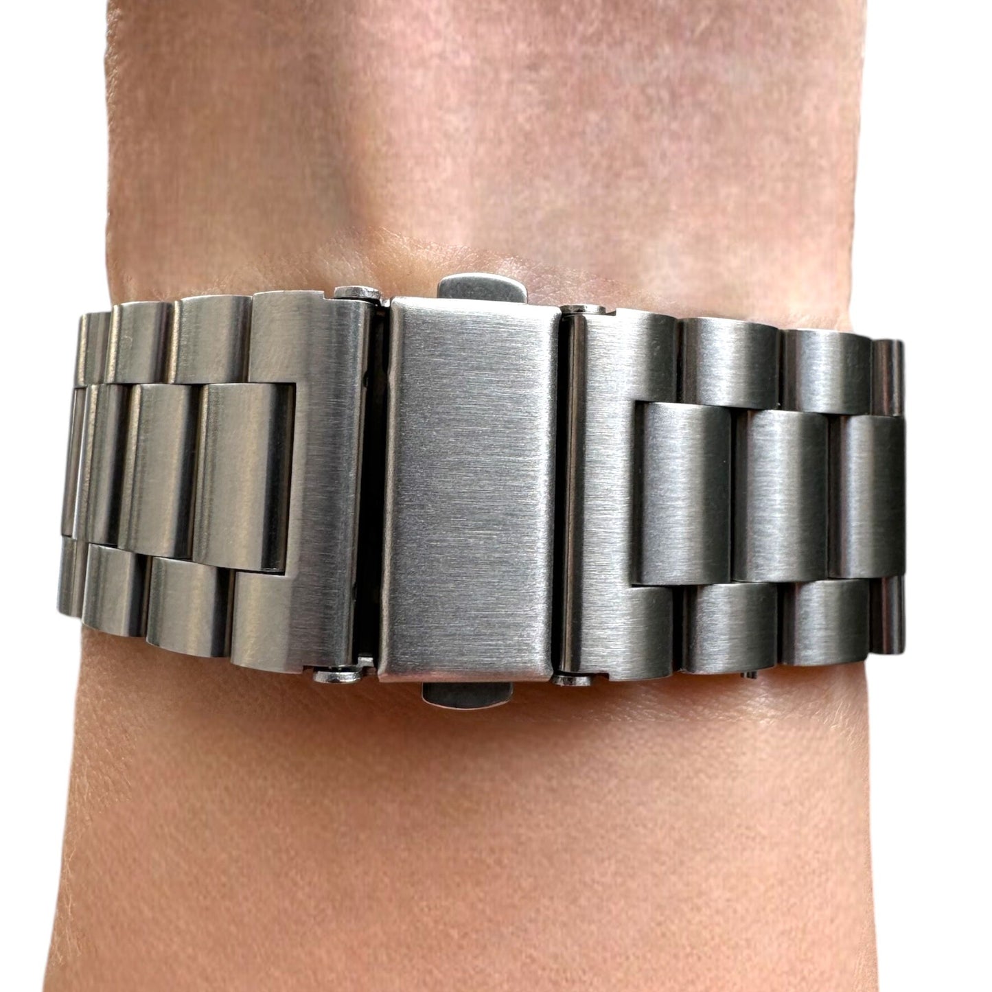 ZETA SILVER ÇELİK KAYIŞ (22mm Uyumlu)